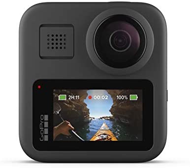 GoPro MAX — Waterproof 360 + Traditional Camera with Touch Screen Spherical 5.6K30 HD Video 16.6MP 360 Photos 1080p Live Streaming Stabilization