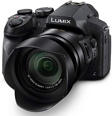 Panasonic LUMIX FZ300 Long Zoom Digital Camera Features 12.1 Megapixel, 1/2.3-Inch Sensor, 4K Video, WiFi, Splash & Dustproof Camera Body, LEICA DC 24X F2.8 Zoom Lens - DMC-FZ300K - (Black) USA