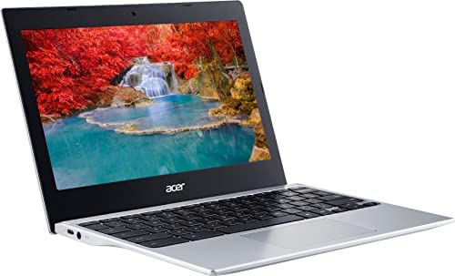 2022 Flagship Acer 311 Chromebook 11.6" HD Display Laptop Computer, MediaTek MT8183C 8-Core Processor, 4GB LPDDR4X, 32GB eMMC, WiFi 5, Webcam, Bluetooth, Chrome OS, Silver w/ GM Accessories (Renewed)