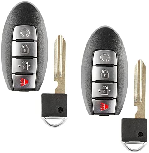 2x Remote Start 4btn Smart Key Fob for Nissan Rogue (KR5S180144106, 285E3-6FL2B, S180144109)