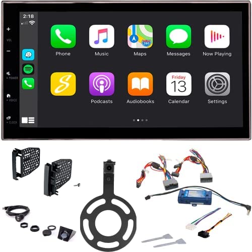 6.8” Touchscreen Radio for Wrangler JK 2007-2018, Apple CarPlay & Android Auto, Bluetooth Connectivity, Can Bus Interface, Camera Input, Backup Camera, Retain Steering Wheel Controls