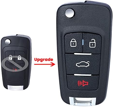 Aichiyu Modified Flip Remote Key Fob Replacement 315Mhz ID46 Chip for Chevrolet Spark 2013 2014 2015 2016 FCC ID: A2GM3AFUS03, P/N: 95233524, 42695007, 95989830