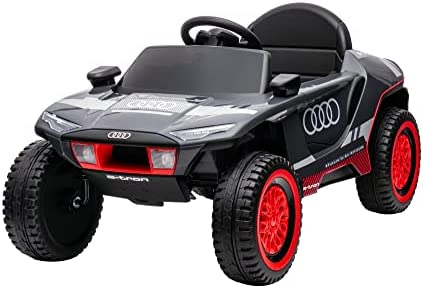 Audi RS Q e-Tron Ride on Electric Cars for Kids. w/ Parent Remote Control, Horn, Radio, USB Port, AUX, Spring Suspension, Opening Door, LED Light.