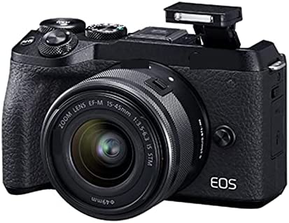 Camera EOS M6 II Mirrorless Camera Digital Camera with EF-M 15-45mm F/3.5 Lens Compact Camera Professional Photography Digital Camera (Color : All)