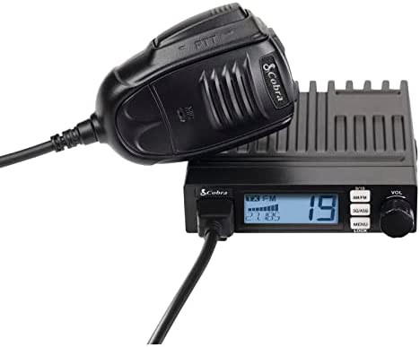 Cobra 19 Mini Recreational CB Radio - Easy to Operate Emergency Radio, Travel Essentials, Instant Channel 9, 4 Watt Output, Full 40 Channels, Time Out Timer, VOX, Auto Squelch, Auto Power, Black