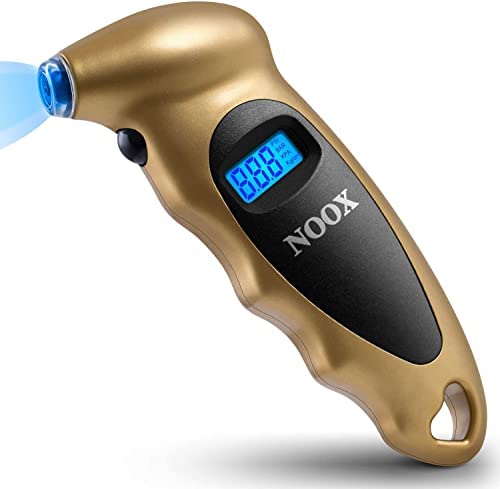 Digital Tire Pressure Gauge Car Inflator Accessories for Women & Men 150 PSI Low Tire Pressure Check Tool for Car Truck Motocycle Bicycle Jeep Sedan Limousine Wagon Tires TG883 - Gold