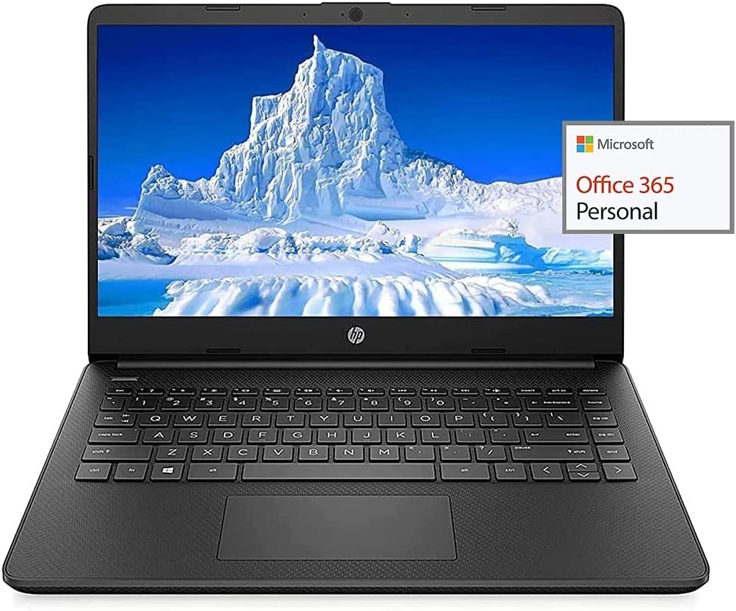 HP Newest 14" HD Laptop Light-Weight, AMD Dual Core 3000 Series, 16GB RAM, 1TB SSD + 64GB eMMC, 1 Year Microsoft Office 365, WiFi, Bluetooth 5, USB Type-A&C, HDMI, Webcam, Win11 w/3in1 Accessories