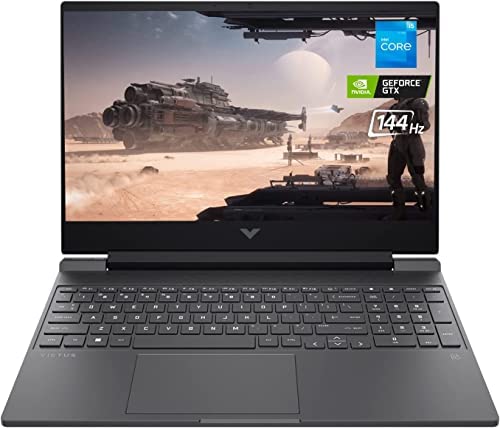 HP Newest Victus 15.6" FHD 144 Hz Gaming Laptop, Intel Core i5-12450H Processor, NVIDIA GeForce GTX 1650, 16GB RAM, 1TB SSD, HDMI, SD Card Reader, Backlit Keyboard, WiFi 6, Win11, TGC Accessories