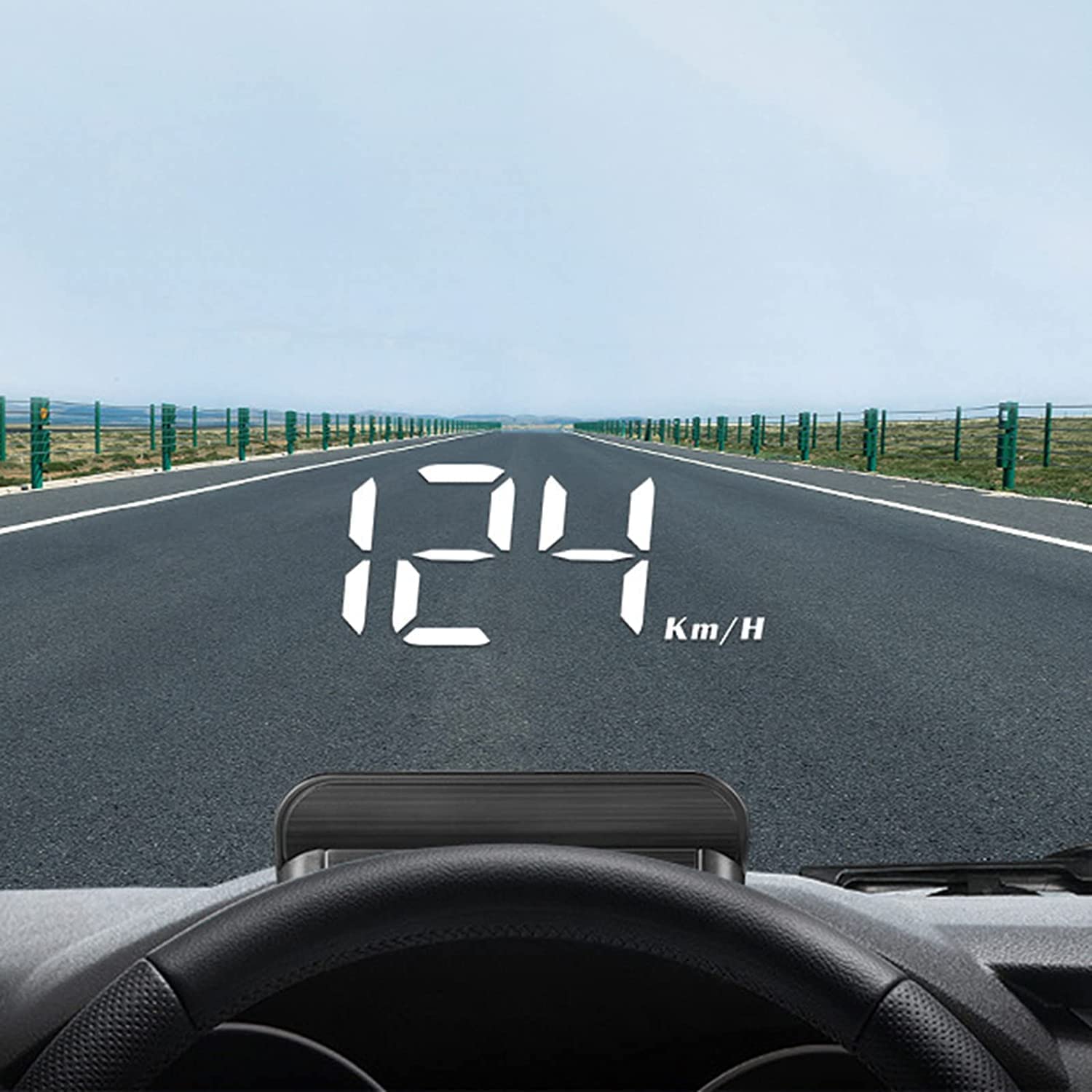 Head-Up Display - Upgrade Head-Up Display Dual Mode, Automotive Universal GPS HUD, Speedometer USB Interface, Speed, Driving Direction, Over Speed, Suitable for All Vehicles