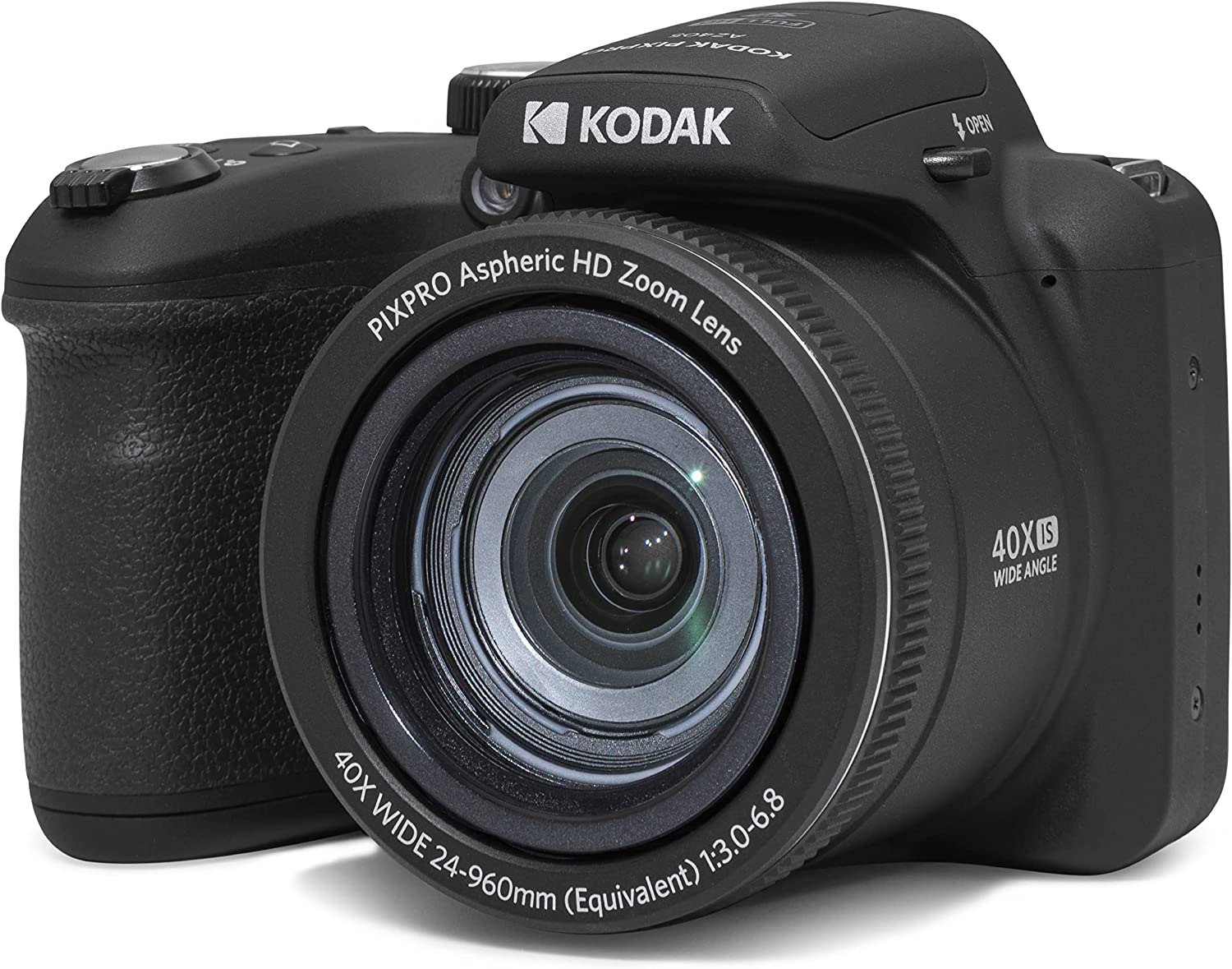 KODAK PIXPRO Astro Zoom AZ405-BK 20MP Digital Camera with 40X Optical Zoom 24mm Wide Angle 1080P Full HD Video and 3" LCD (Black)