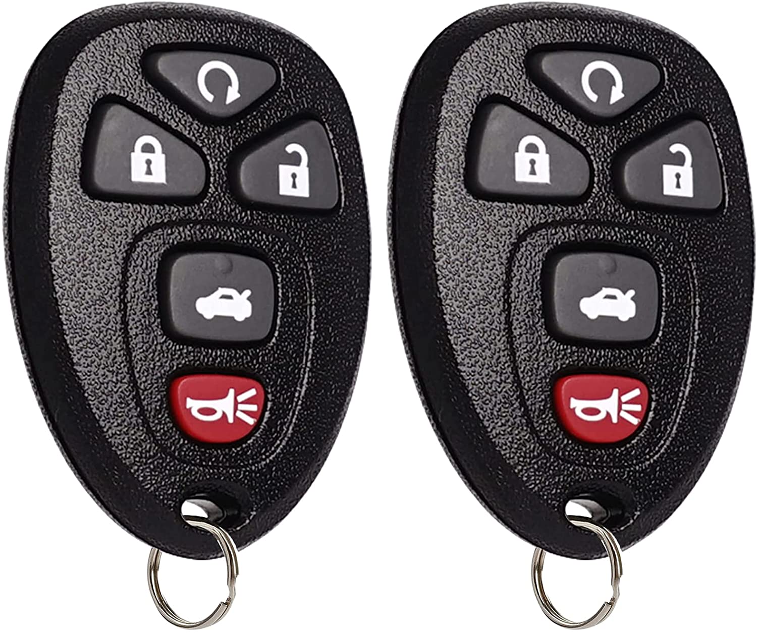 Key Fob Keyless Entry Remote Compatible with 2006-2013 Chevy Chevrolet Impala丨 Monte Carlo丨 Buick Lucerne 丨 Cadillac DTS Car Key Replacement 5 Buttons with FCC ID OUC60270, OUC60221