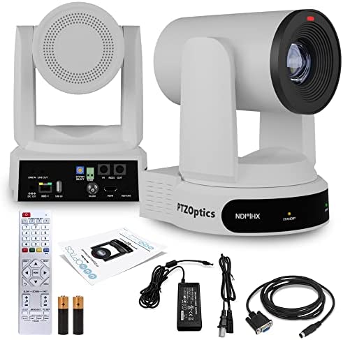 PTZOptics Move 4K SDI/HDMI/USB/IP PTZ Camera with 30x Optical Zoom (White) (PT30X-4K-WH-G3)