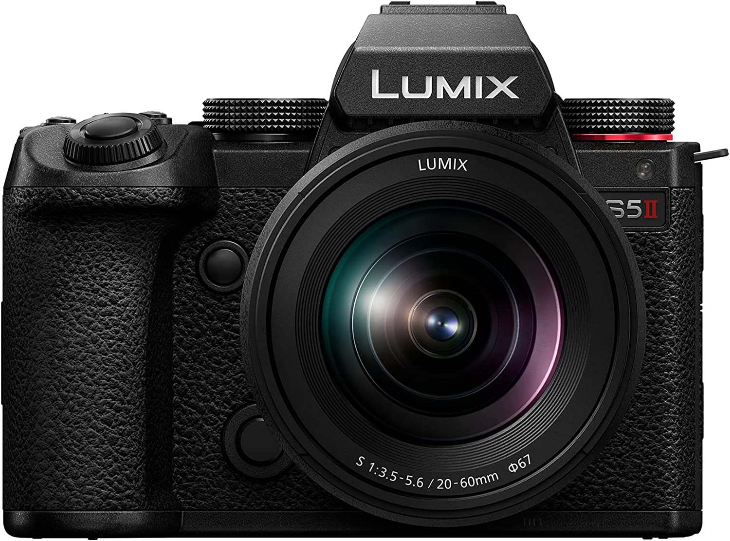 Panasonic LUMIX S5II Mirrorless Camera, 24.2MP Full Frame with Phase Hybrid AF, New Active I.S. Technology, Unlimited 4:2:2 10-bit Recording with 20-60mm F3.5-5.6 L Mount Lens - DC-S5M2KK