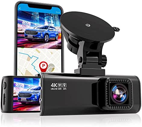 REDTIGER Dash Cam for Cars,4K UHD 2160P Car Camera Front, Wi-Fi GPS,3.16" LCD Screen,Night Vision,170° Wide Angle,WDR,G-Sensor,24H Parking Monitor, Support 256GB Max