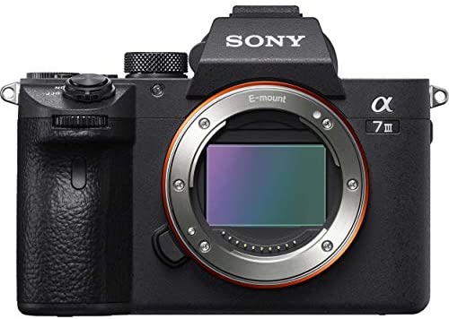 Sony a7 III ILCE7M3/B Full-Frame Mirrorless Interchangeable-Lens Camera with 3-Inch LCD, Body Only,Base Configuration,Black