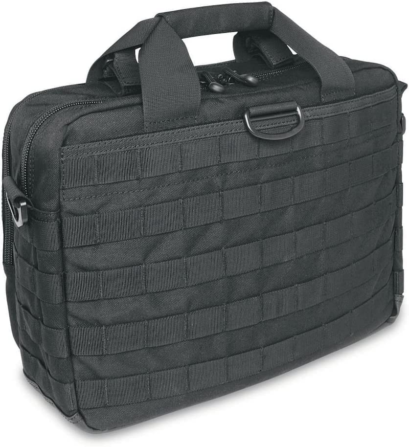 TACTICAL HARDWEAR 10-86 Tactical Weapons / Laptop Briefcase | 15" Laptop, Pistol, Gear Storage  - Heavy Duty 1000D Nylon - Adjustable for Range, Office, Duty Carry