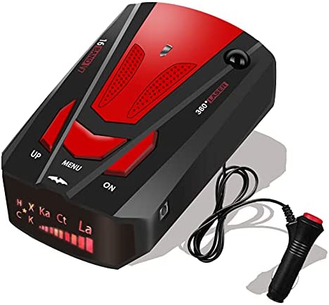 Updated Radar Detector for Car, Vehicle Speed Alarm System, False Alert Filter, POP Mode Radar Gun, City Highway, Voice Prompt, Easy-to-Read LED Display3/10