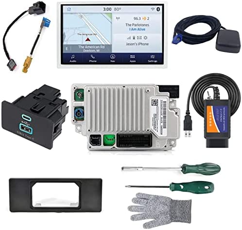 ZAORD 2022 Sync 2 to Sync 3 Upgrade Kit Compatible with Ford F-150 & Lincoln,SYNC3.4 MyFord Touch/Support Carplay,8 Inch Screen,USB-C hub,APIM Module,Shipped from The U.S