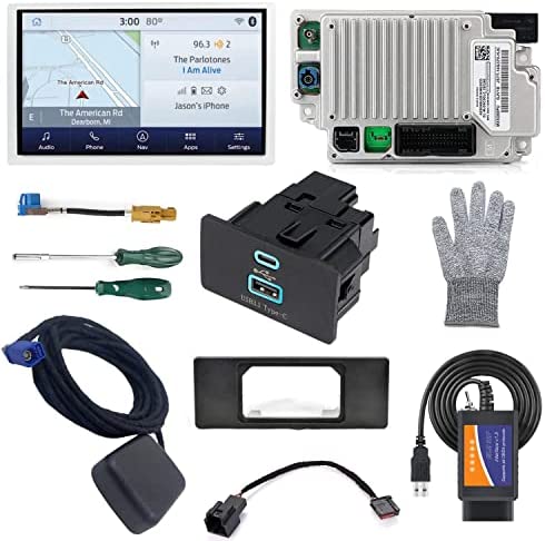 ZAORD Sync 2 to Sync 3 Upgrade kit Fit for F150 with 8 Inch SYNC 3.4 MyFord Touch, Sync3 Kits Support Carplay & Android Auto Built-in NA221 Map GPS Navigation