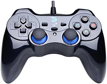 ZD-V+ USB Wired Gaming Controller Gamepad For PC/Laptop Computer(Windows XP/7/8/10/11) & PS3 & Android & Steam - [Black]