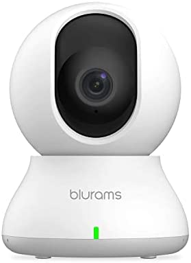 blurams Security Camera, 2K Indoor Camera 360-degree Pet Camera for Home Security w/ Motion Tracking, Phone App, 2-Way Audio, IR Night Vision, Siren, Works with Alexa & Google Assistant